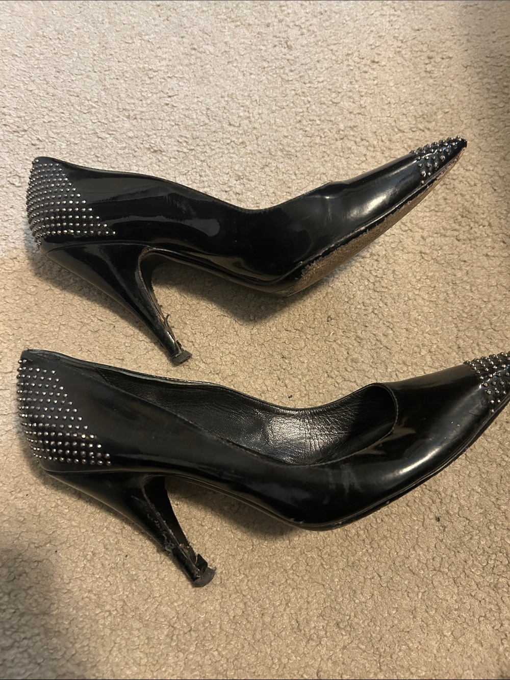 Burberry Vintage Studded Heels Size 38 - Picture 11 of 13